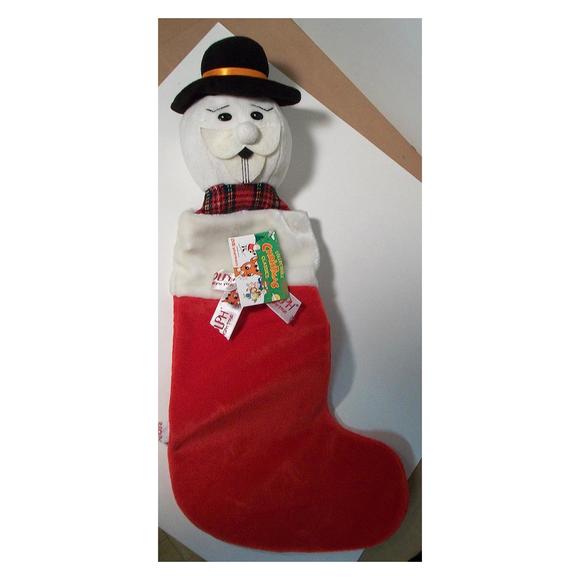 Sam the Snowman Rudolph the Red Nose Raindeer 22" Christmas Stocking - Picture 1 of 6